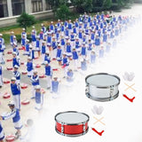 Maxbell 11inch Snare Drum with Gloves Percussion Instrument for Kids Girls Beginners Red