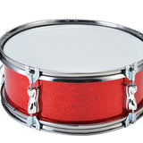 Maxbell 11inch Snare Drum with Gloves Percussion Instrument for Kids Girls Beginners Red