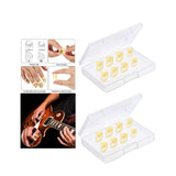 Maxbell 8 Pieces Guitar Picks Finger Picks for Classical Guitar Electric Guitar Bass 6L 2M