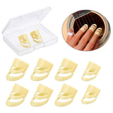 Maxbell 8 Pieces Guitar Picks Finger Picks for Classical Guitar Electric Guitar Bass 2L 6M