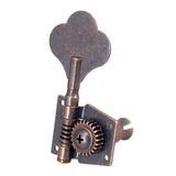 Maxbell 4 Pieces Opened Electric Bass Tuning Pegs for Ukulele Electric Guitar 4R Red Bronze