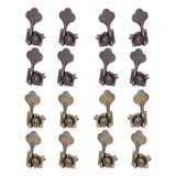 Maxbell 4 Pieces Opened Electric Bass Tuning Pegs for Ukulele Electric Guitar 4R Red Bronze