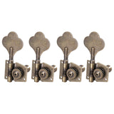 Maxbell 4 Pieces Opened Electric Bass Tuning Pegs for Ukulele Electric Guitar 4R Bronze