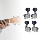 Maxbell 2R2L Ukulele Tuning Pegs 4 String Tuning Pegs for 4 String Guitar Instrument