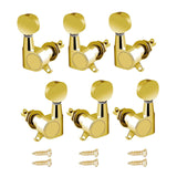 Maxbell 6x Guitar Tuning Pegs Sealed String Pegs for Classic Guitars Electric Guitar Aureate 3L3R