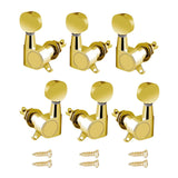 Maxbell 6x Guitar Tuning Pegs Sealed String Pegs for Classic Guitars Electric Guitar Aureate 3L3R