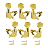 Maxbell 6x Guitar Tuning Pegs Sealed String Pegs for Classic Guitars Electric Guitar Aureate 3L3R