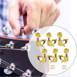 Maxbell 6x Guitar Tuning Pegs Sealed String Pegs for Classic Guitars Electric Guitar Aureate 3L3R