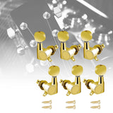 Maxbell 6x Guitar Tuning Pegs Sealed String Pegs for Classic Guitars Electric Guitar Aureate 3L3R