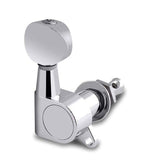 Maxbell 6x Guitar Tuning Pegs Sealed String Pegs for Classic Guitars Electric Guitar Argent 6R