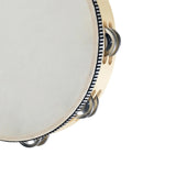Maxbell Wooden Handheld Tambourines Metal Jingles Percussion for Church Party Adults 10inch Wood