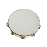 Maxbell Wooden Handheld Tambourines Metal Jingles Percussion for Church Party Adults 10inch Wood