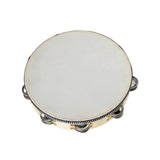Maxbell Wooden Handheld Tambourines Metal Jingles Percussion for Church Party Adults 10inch Wood