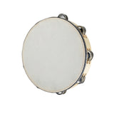 Maxbell Wooden Handheld Tambourines Metal Jingles Percussion for Church Party Adults 10inch Wood