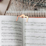 Maxbell Piano Sheet Clip Portable Alloy Page Holder for Pianos Book Cookbook Reading Bronze