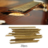 Maxbell 20Pcs Guitar Fret Wires Brass Fret Wire for Classical Guitar Electric Guitar 20 Frets