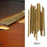 Maxbell 20Pcs Guitar Fret Wires Brass Fret Wire for Classical Guitar Electric Guitar 20 Frets