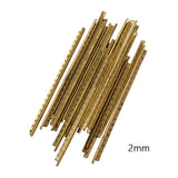 Maxbell 20Pcs Guitar Fret Wires Brass Fret Wire for Classical Guitar Electric Guitar 20 Frets