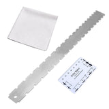 Maxbell Guitar Neck Notched Straight Ruler Luthier Tool for Electric Acoustic Guitar
