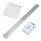 Maxbell Guitar Neck Notched Straight Ruler Luthier Tool for Electric Acoustic Guitar