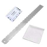 Maxbell Guitar Neck Notched Straight Ruler Luthier Tool for Electric Acoustic Guitar