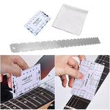 Maxbell Guitar Neck Notched Straight Ruler Luthier Tool for Electric Acoustic Guitar