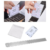 Maxbell Guitar Neck Notched Straight Ruler Luthier Tool for Electric Acoustic Guitar