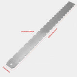 Maxbell Guitar Neck Notched Straight Ruler Luthier Tool for Electric Acoustic Guitar