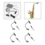 Maxbell Instrument Microphone Condenser Clip Metal for Sax Trumpet Stage Performance L3