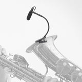 Maxbell Instrument Microphone Condenser Clip Metal for Sax Trumpet Stage Performance L4