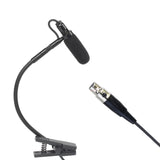 Maxbell Instrument Microphone Condenser Clip Metal for Sax Trumpet Stage Performance L5