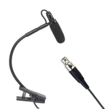 Maxbell Instrument Microphone Condenser Clip Metal for Sax Trumpet Stage Performance L5