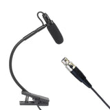 Maxbell Instrument Microphone Condenser Clip Metal for Sax Trumpet Stage Performance L5
