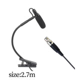 Maxbell Instrument Microphone Condenser Clip Metal for Sax Trumpet Stage Performance L5