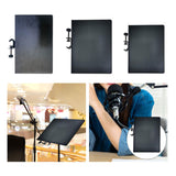 Maxbell Microphone Stand Tray Broadcast Tripod Bracket Tray for Music Sheet Concert