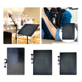 Maxbell Microphone Stand Tray Broadcast Tripod Bracket Tray for Music Sheet Concert