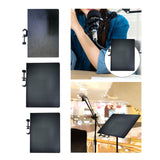 Maxbell Microphone Stand Tray Broadcast Tripod Bracket Tray for Music Sheet Concert