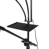 Maxbell Microphone Stand Tray Broadcast Tripod Bracket Tray for Music Sheet Concert