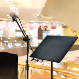Maxbell Microphone Stand Tray Broadcast Tripod Bracket Tray for Music Sheet Concert