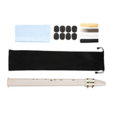 Maxbell Pocket Saxophone Portable Saxophone for Kids Music Lovers Instrument Players White