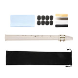 Maxbell Pocket Saxophone Portable Saxophone for Kids Music Lovers Instrument Players White