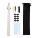 Maxbell Pocket Saxophone Portable Saxophone for Kids Music Lovers Instrument Players White