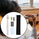 Maxbell Pocket Saxophone Portable Saxophone for Kids Music Lovers Instrument Players White