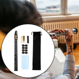 Maxbell Pocket Saxophone Portable Saxophone for Kids Music Lovers Instrument Players Black