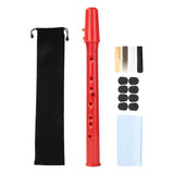 Maxbell Pocket Saxophone Portable Saxophone for Kids Music Lovers Instrument Players Red