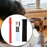 Maxbell Pocket Saxophone Portable Saxophone for Kids Music Lovers Instrument Players Red