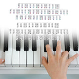 Maxbell Piano Stickers Piano Notes Guide for Beginner 88 Key Keyboard Learning Piano Colorful