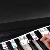 Maxbell Piano Stickers Piano Notes Guide for Beginner 88 Key Keyboard Learning Piano Colorful