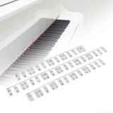 Maxbell Piano Stickers Piano Notes Guide for Beginner 88 Key Keyboard Learning Piano Colorful