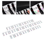 Maxbell Piano Stickers Piano Notes Guide for Beginner 88 Key Keyboard Learning Piano Colorful